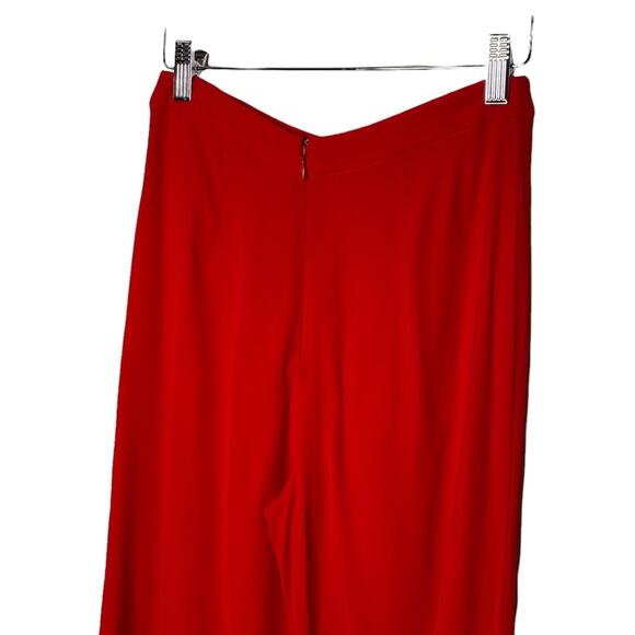 Revolve Alexis High Rise Red Cropped Wide Leg Pants Minimalist Contemporary - Picture 3 of 10
